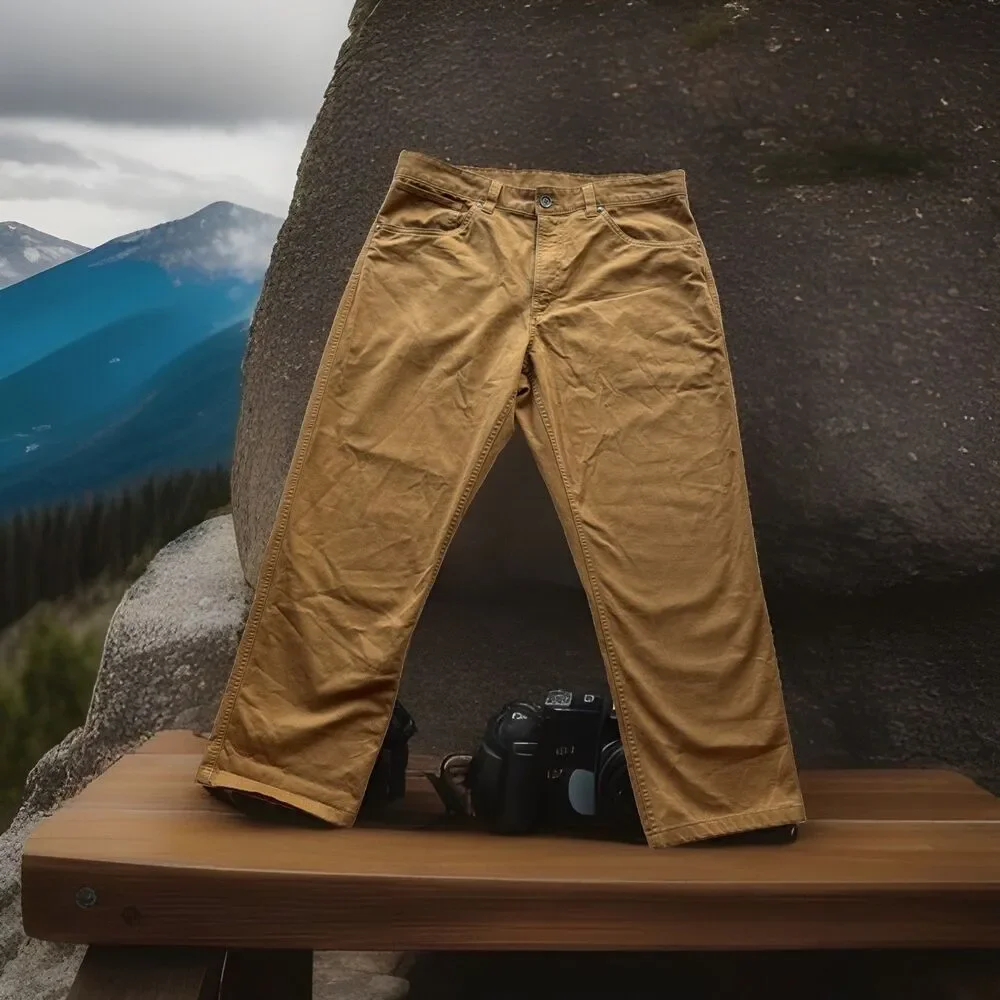 The North Face Pants Mens 34 Tan Chino Flat Front Straight Leg Hiking